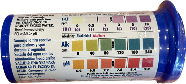Aqua Check- Chlorine – TEST STRIPS (50)